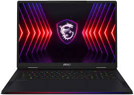 MSI Raider 18 HX A14VIG Gaming Laptop 14th Gen Intel® Core™ i9-14900HX 32GB RAM 1TB SSD GeForce RTX 4080 12GB Laptop GPU 18? QHD+ IPS 240Hz Display English Keyboard Win11 Core Black Color